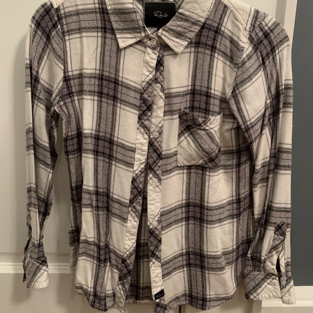 Rails Plaid Top
